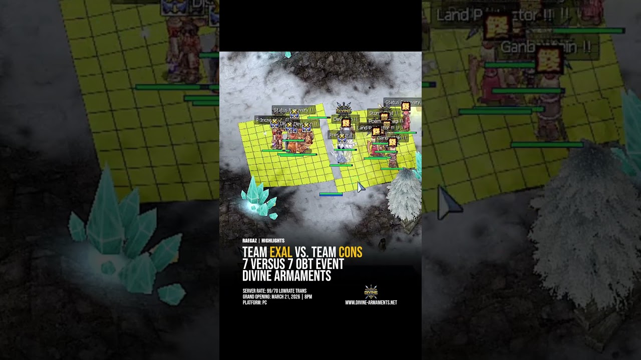 Team EXAL vs. Team CONS | Divine Armaments | OBT 7 vs. 7 Event