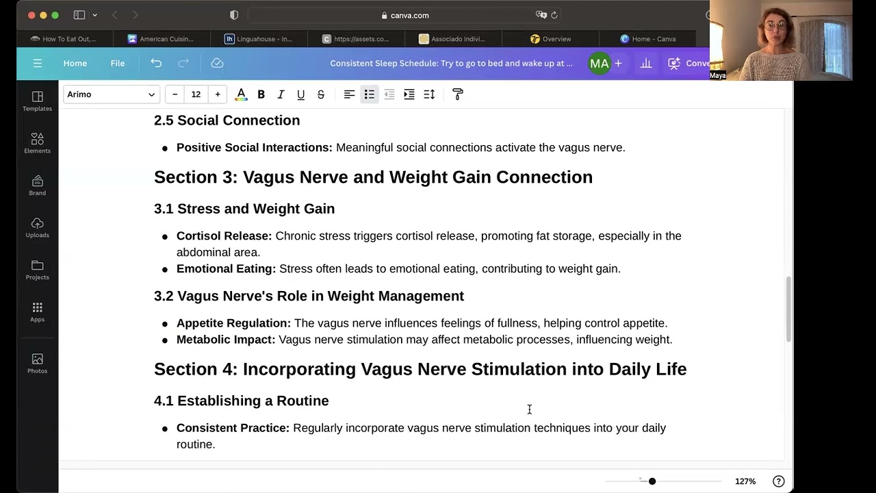 Stress Regulation, Weight Management  and the Vagus Nerve