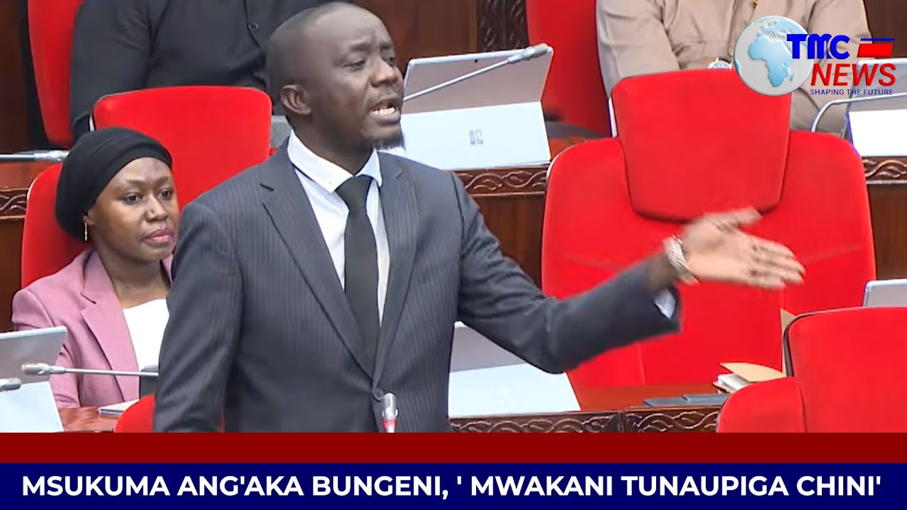 KISA UWANJA WA NDEGE: MSUKUMA ANG'AKA BUNGENI, 'MNAPANGA MIPANGO HAIFIKI? MWAKANI TUNAUPIGA CHINI'