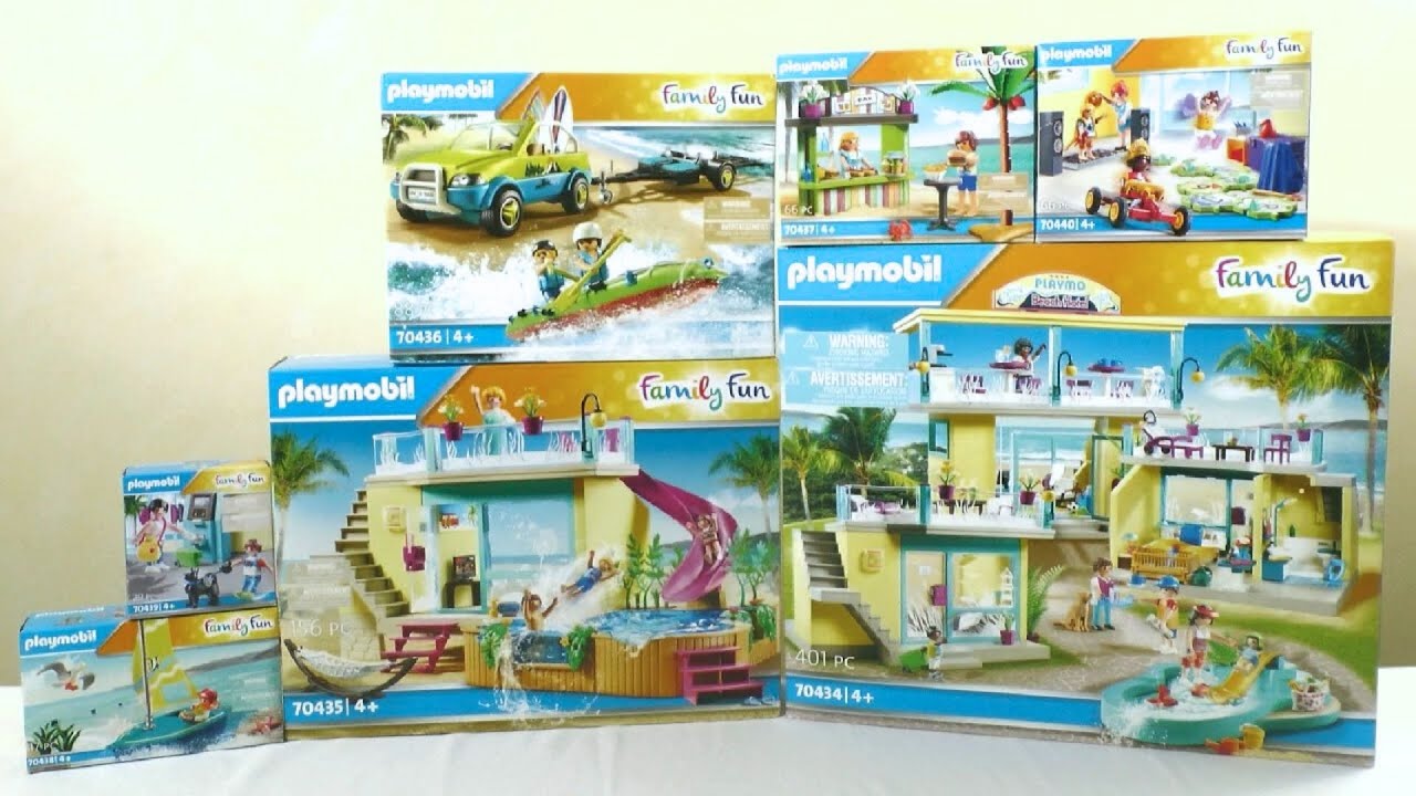 Unboxing Playmobil : L'hôtel de la plage (2020) – 70434, 70435, 70436, 70437, 70438... 70440