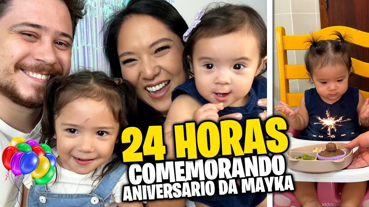 24 HORAS COMEMORANDO O ANIVERSÁRIO DA MAYKA | Jeru e Cheru