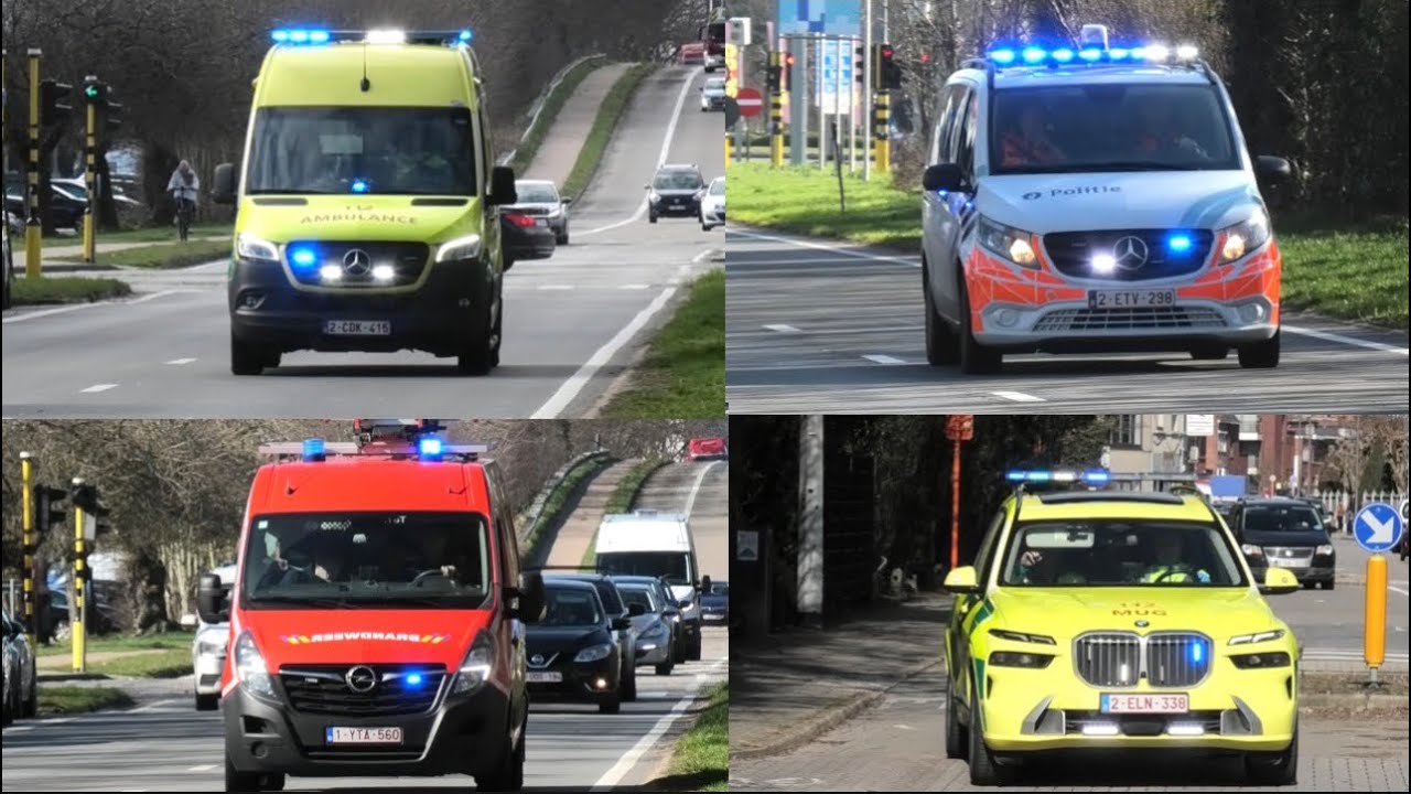 [Dag compilatie Turnhout] politie, brandweer, ambulances en MUG met spoed richting interventies!
