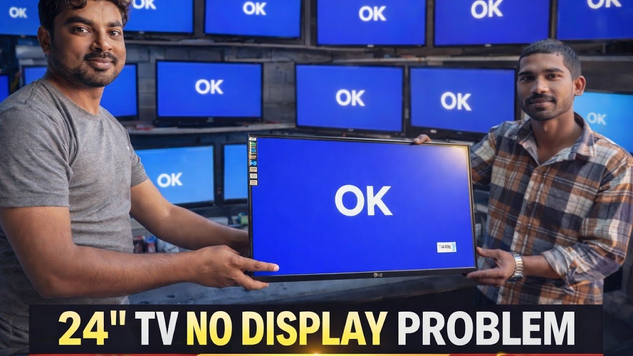 No display issue 24 inch led panel and scalar voltage 