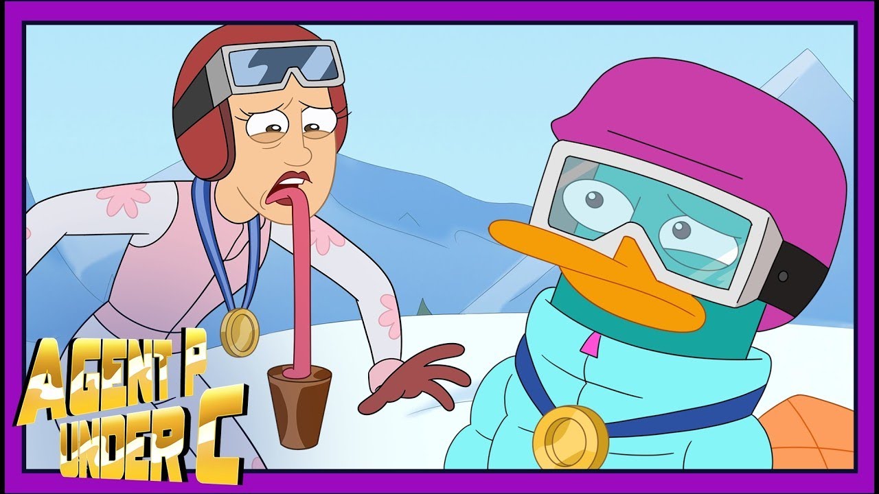 Perry the Snowboarder! 🏂 | Agent P Under C | @disneychannelanimation