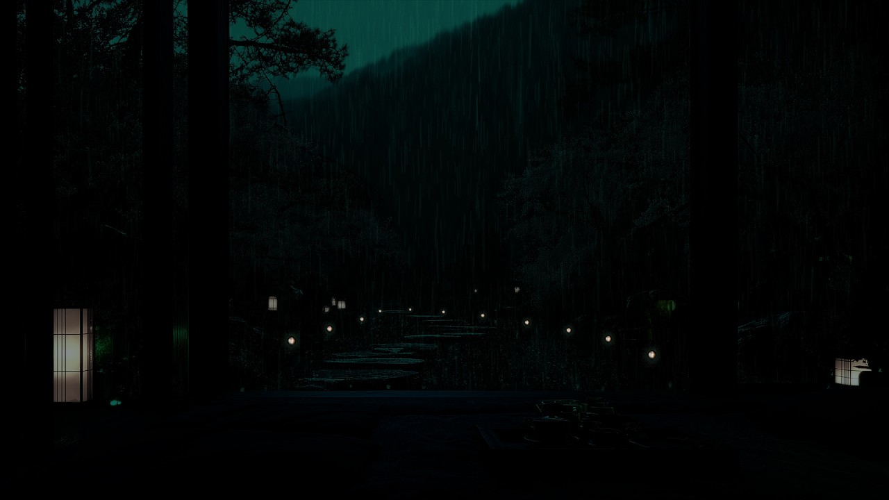 Rain Sounds in a Blooming Spring Garden 🌧 (No Ads) | Tranquil Night Sounds for Deep Sleep