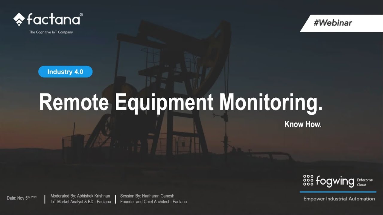 Industry 4.0: Remote Equipment Monitoring  - Know How