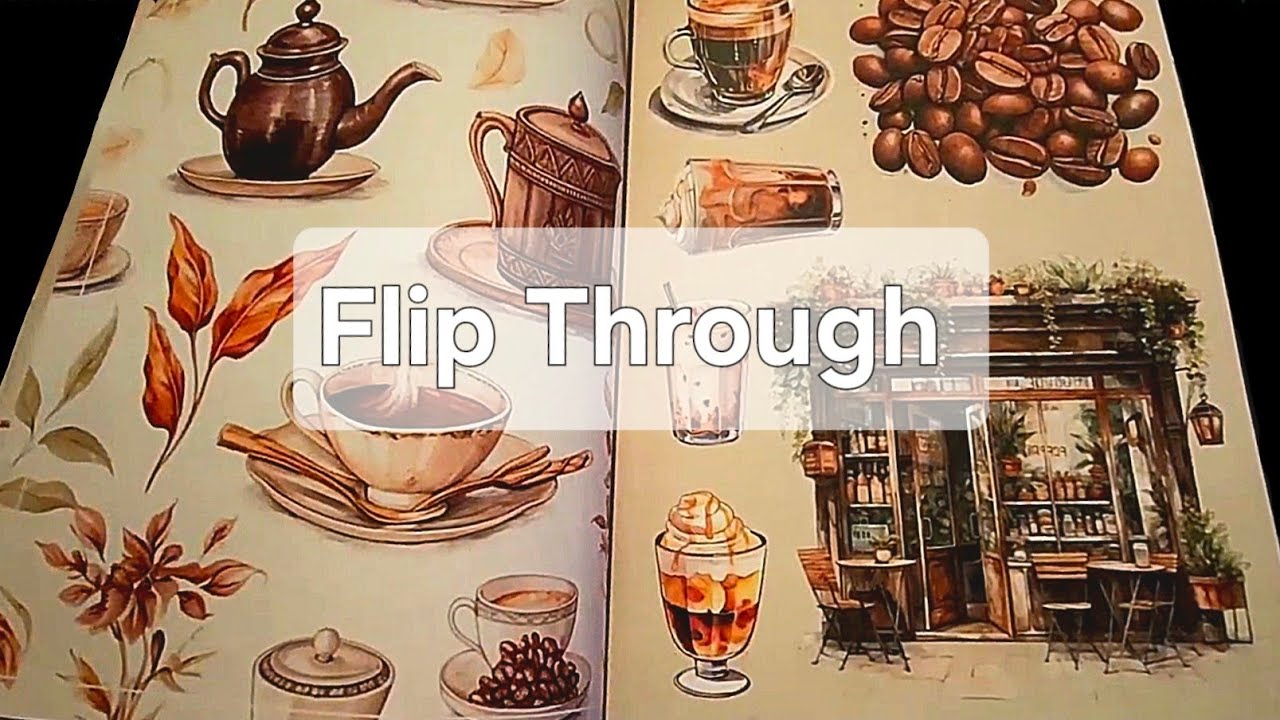 Coffee Lover Ephemera by Kate Curry Old Flip Through