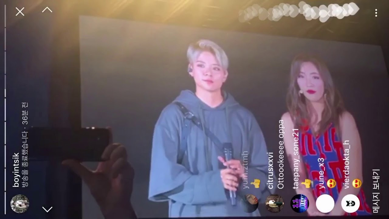 180406 boyintsik instagram live amber borders,amber luna ment cut