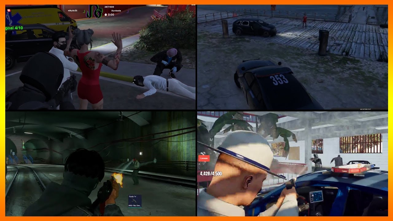 Hydra Kidnap EMS & Get in an INTENSE Shootout vs Cops (multiple pov) | Nopixel GTA RP
