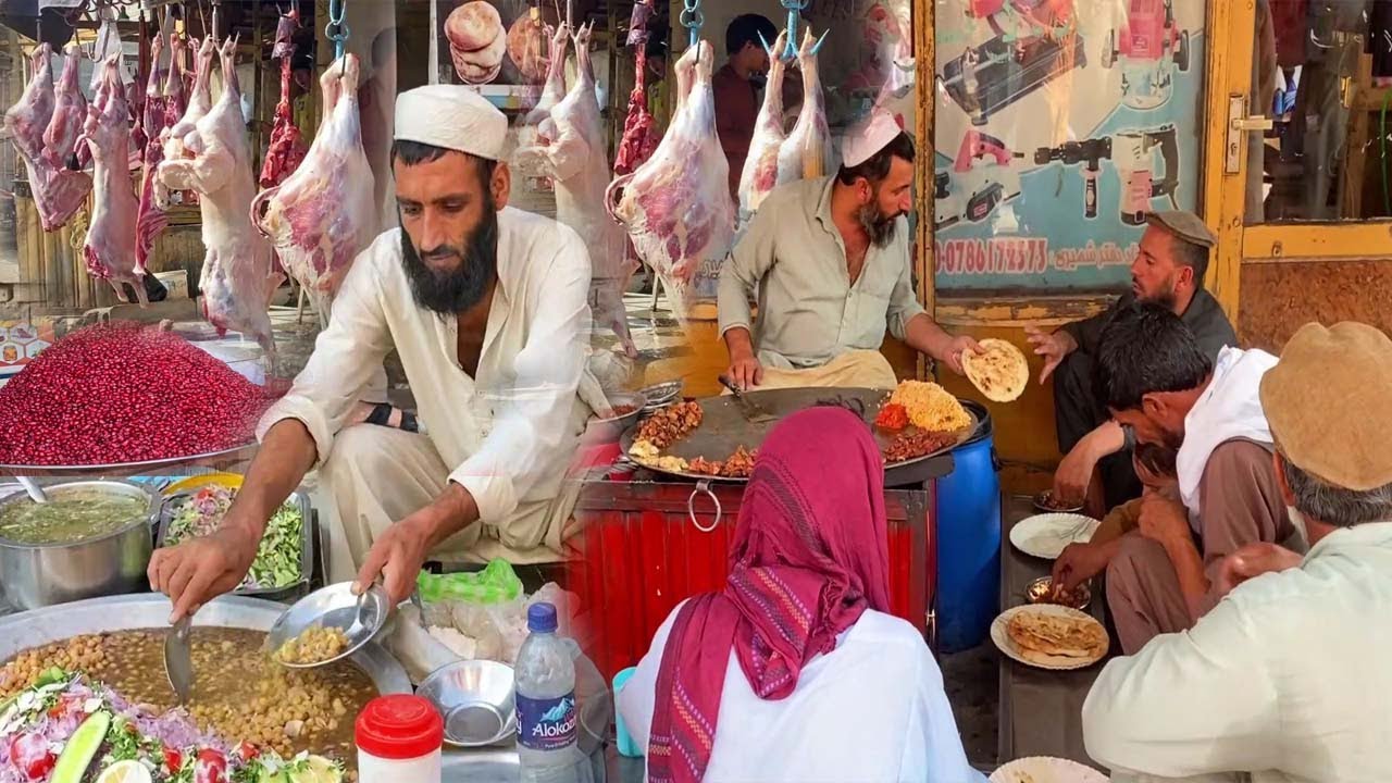 Breakfast in Afghanistan | Morning street food | Subha ka nashta in Afghanistan | Liver fry | Channa