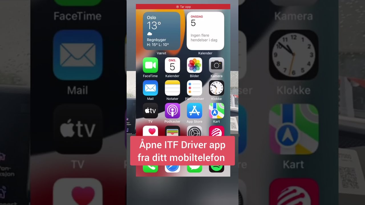 Svar på tur via ITF Sjåfør App