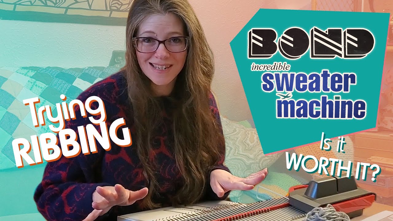 Learning how to do RIBBING with my vintage knitting machine