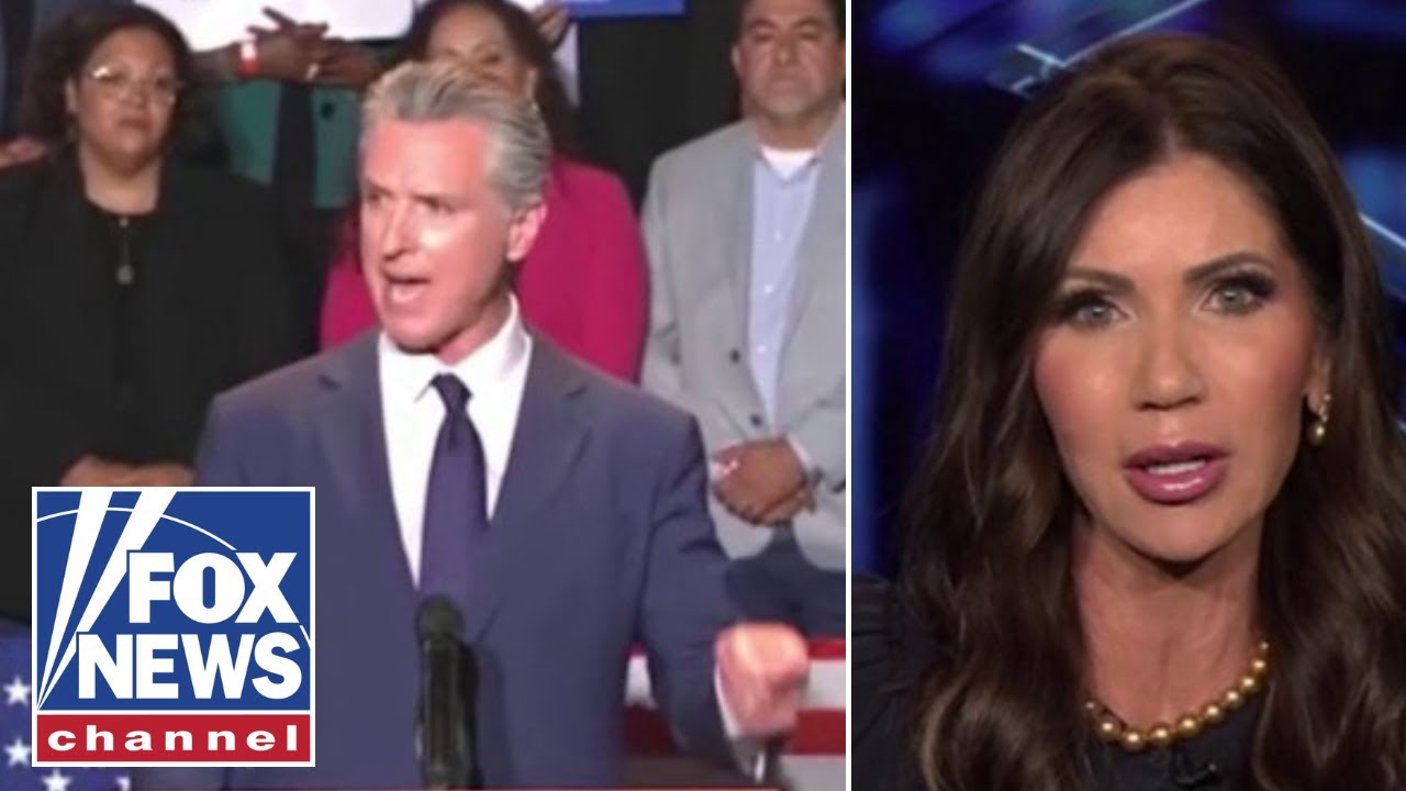 Kristi Noem responds to Newsom's 'disturbing' X post