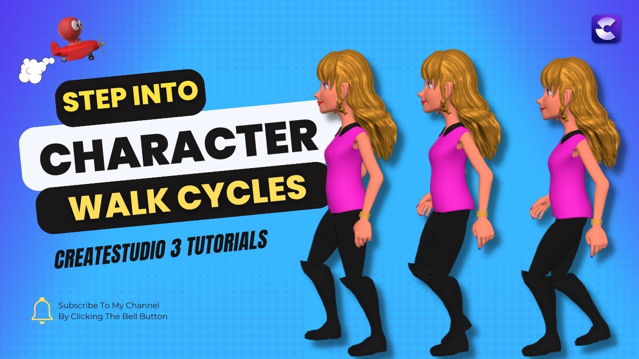 Познакомьтесь с циклами походки персонажей — CreateStudio 3