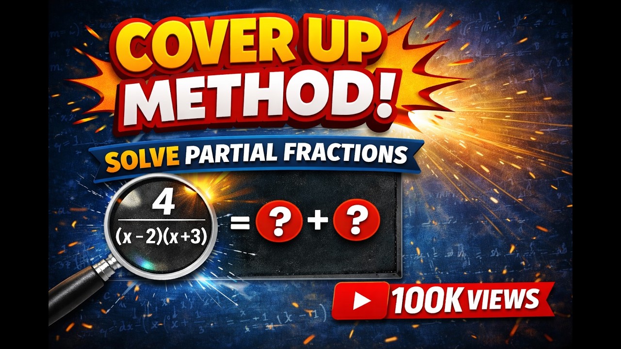 If You’re Taking MTH 101, Learn this Partial fraction trick today!