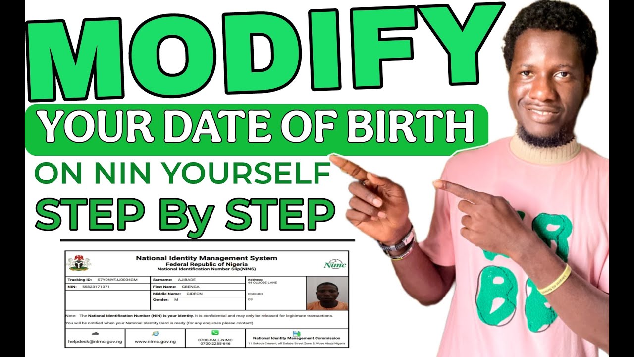 HOW TO CORRECT DATE OF BIRTH ON NIN USING YOUR SMARTPHONE | CHANGE NIN DATE OF BIRTH YOURSELF 2025