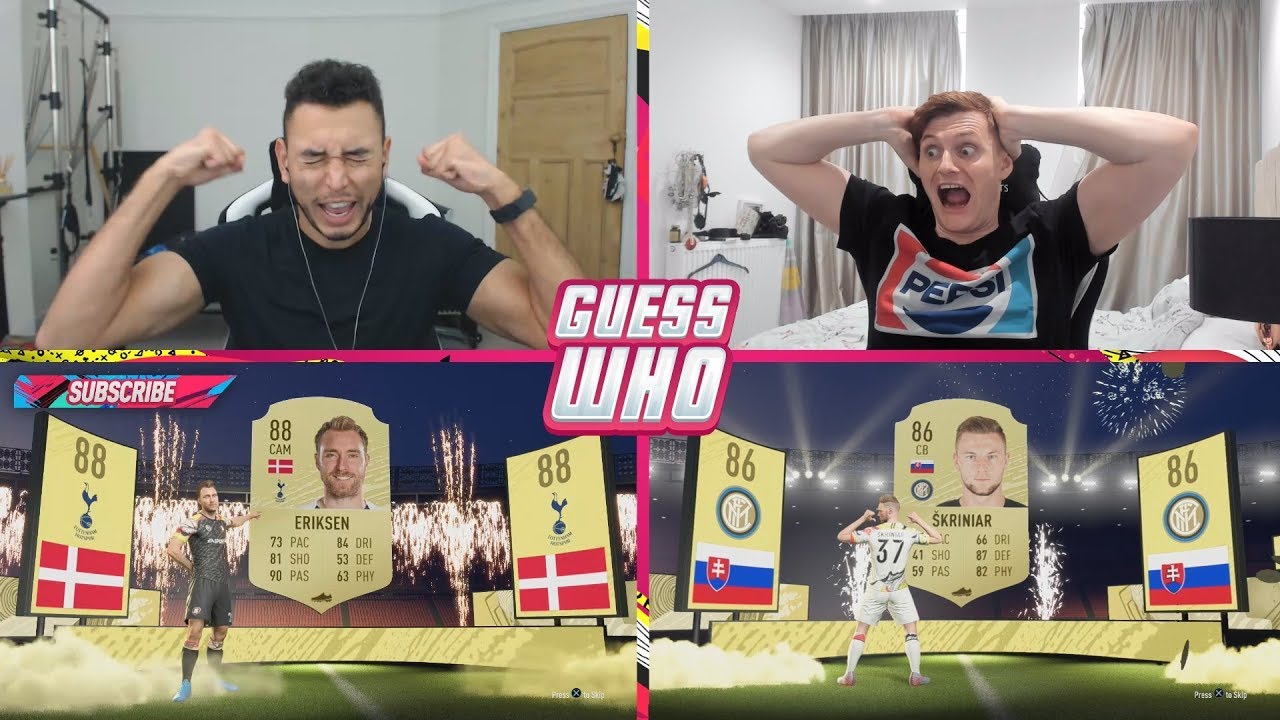 OMG THESE WALKOUTS ARE INSANE 😱 EPIC GUESS WHO FIFA vs CapGunTom - FIFA 20