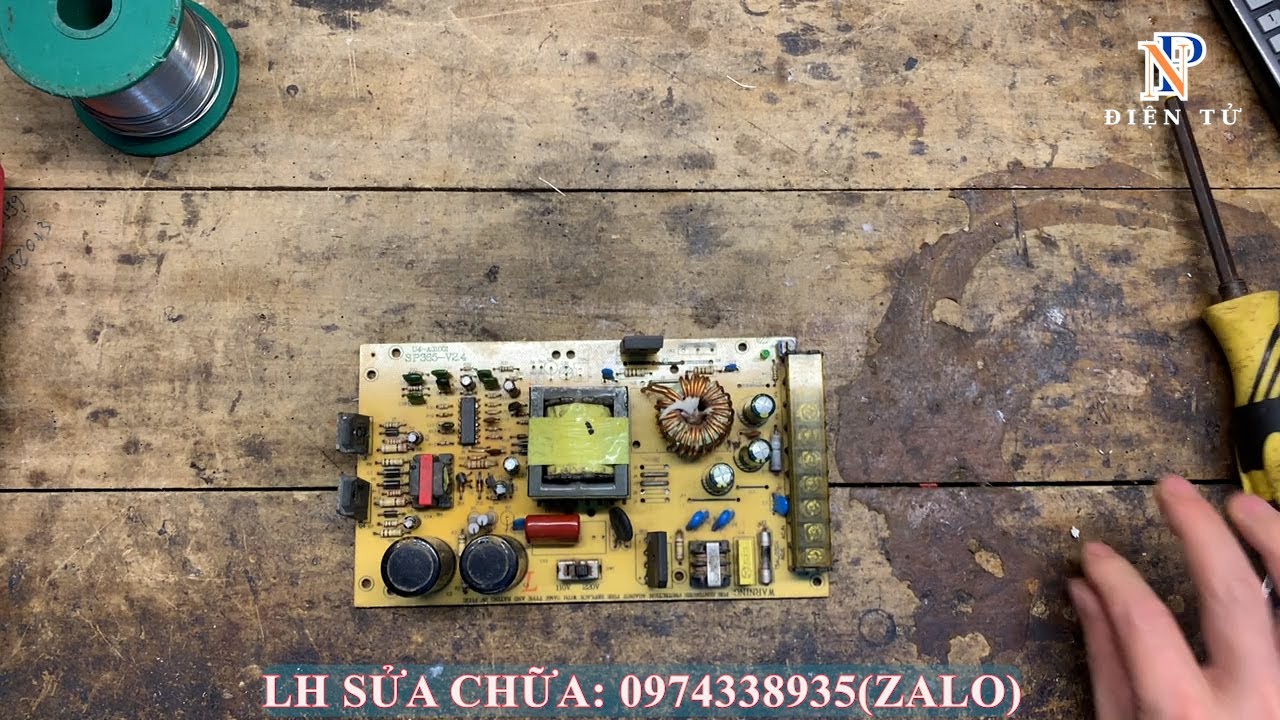 Sửa nguồn tổ ong 12V - 20A ko có điện áp ra.