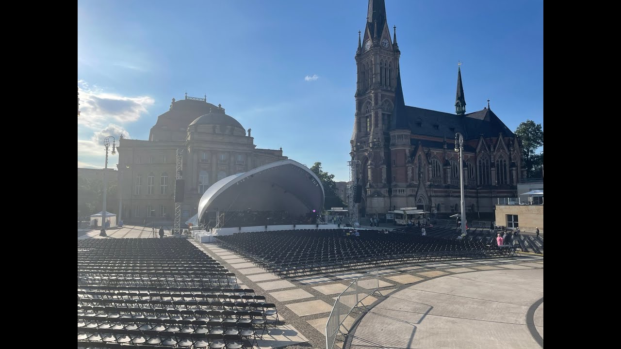 Oper Chemnitz: Abschlu&szlig;konzert vom 22. Juni 2024. Theaterplatz, Chemnitzer Hof, K&ouml;nig Albert Museum
