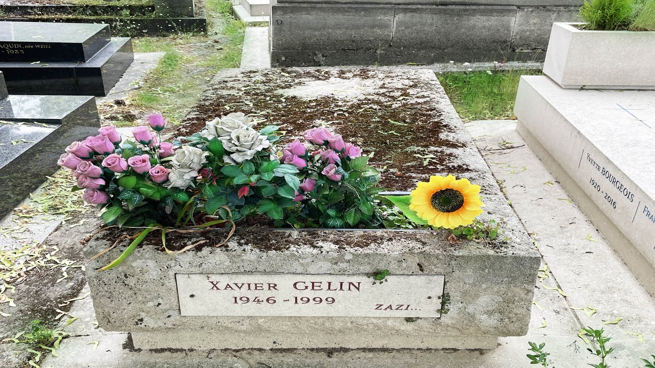 Tombe de Xavier GELIN, cimetière du Montparnasse, Paris