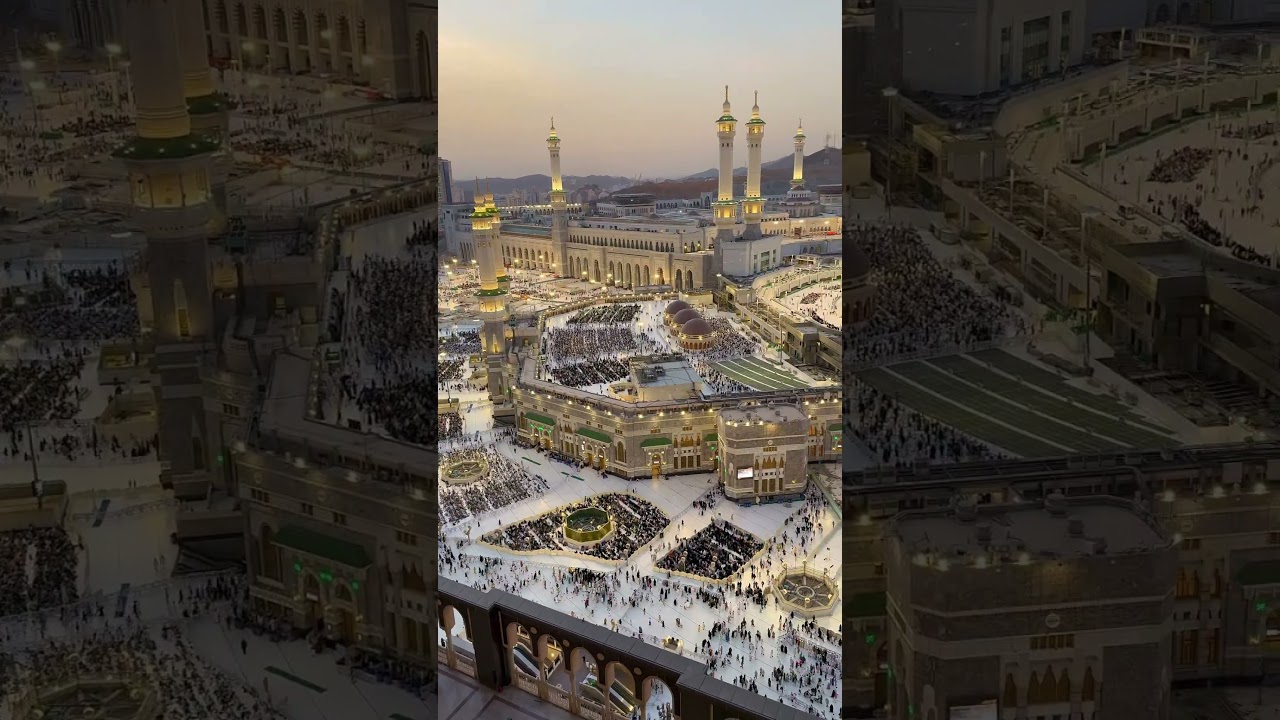 Makkah Haram Maghrib View | Saudi Arabia Makkah | Most Beautiful Place #makkah #haram #haramsharif