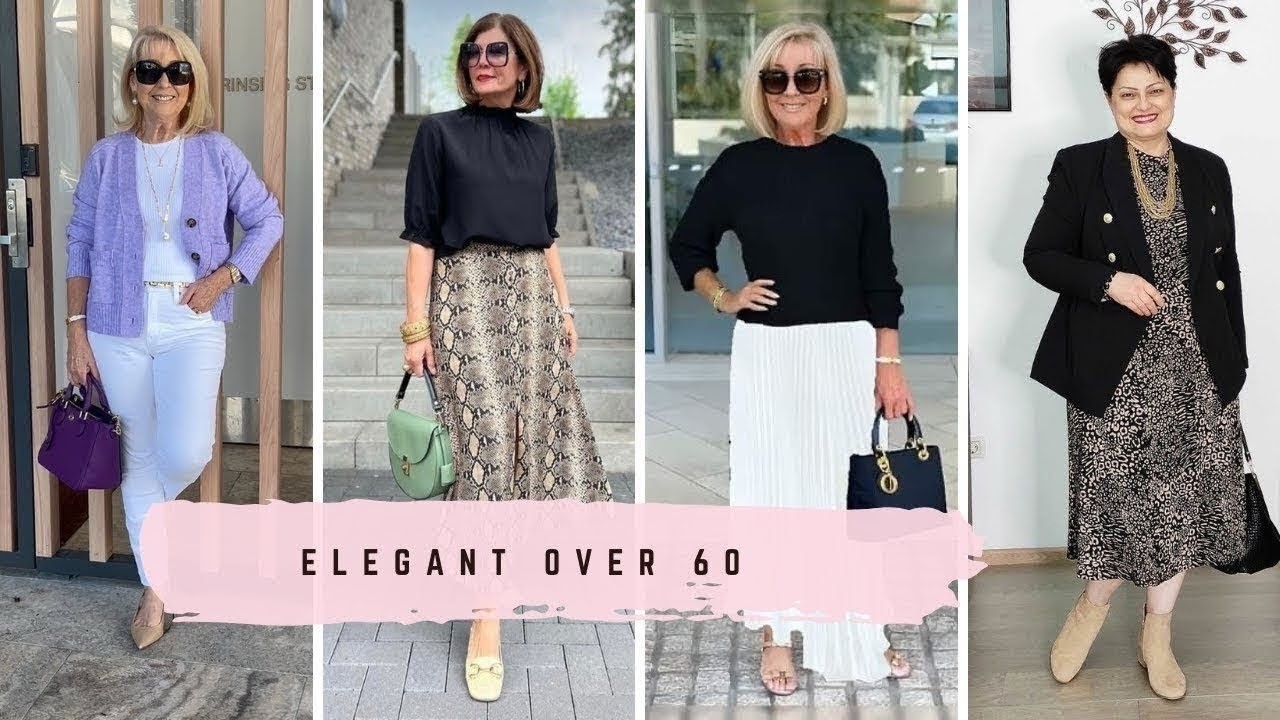 Natural Women Over 50, 60 & 70 | Chic & Elegant Everyday Style 