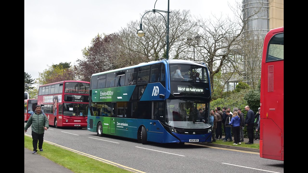 Journey on ADL Integral Enviro 400EV AD24BEV at ADL Farnborough Open Day