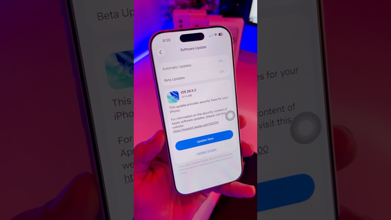 iOS 26.5.2 Security Update is Here #shorts