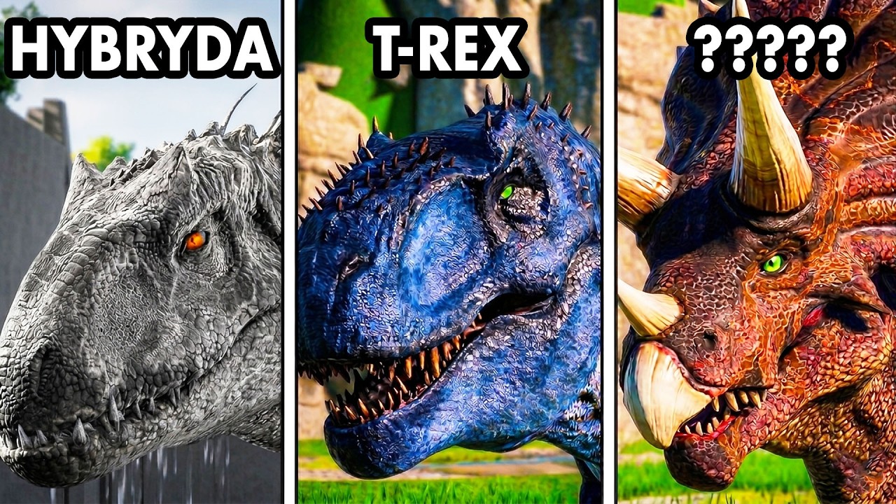 Walka NAJSILNIEJSZYCH DINOZAUR&Oacute;Ww Jurassic World Evolution 3