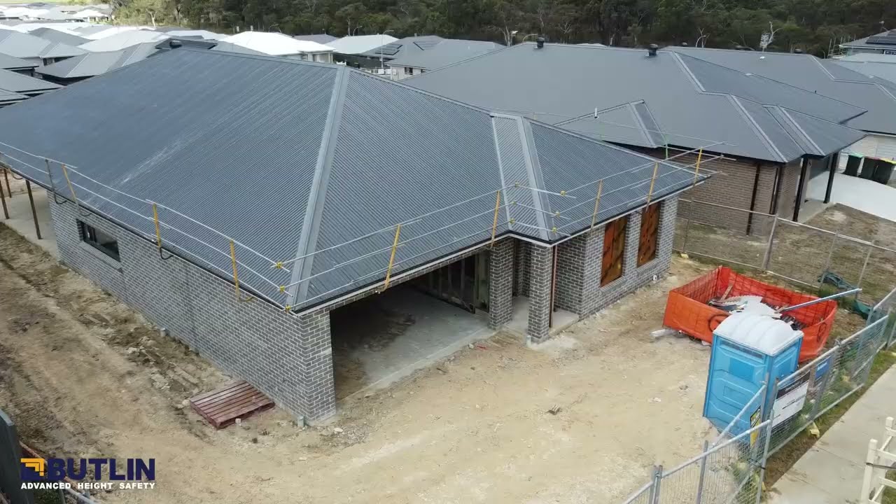 Safety Rail Edge Protection - Under Rafter Package for a New Roof Installation