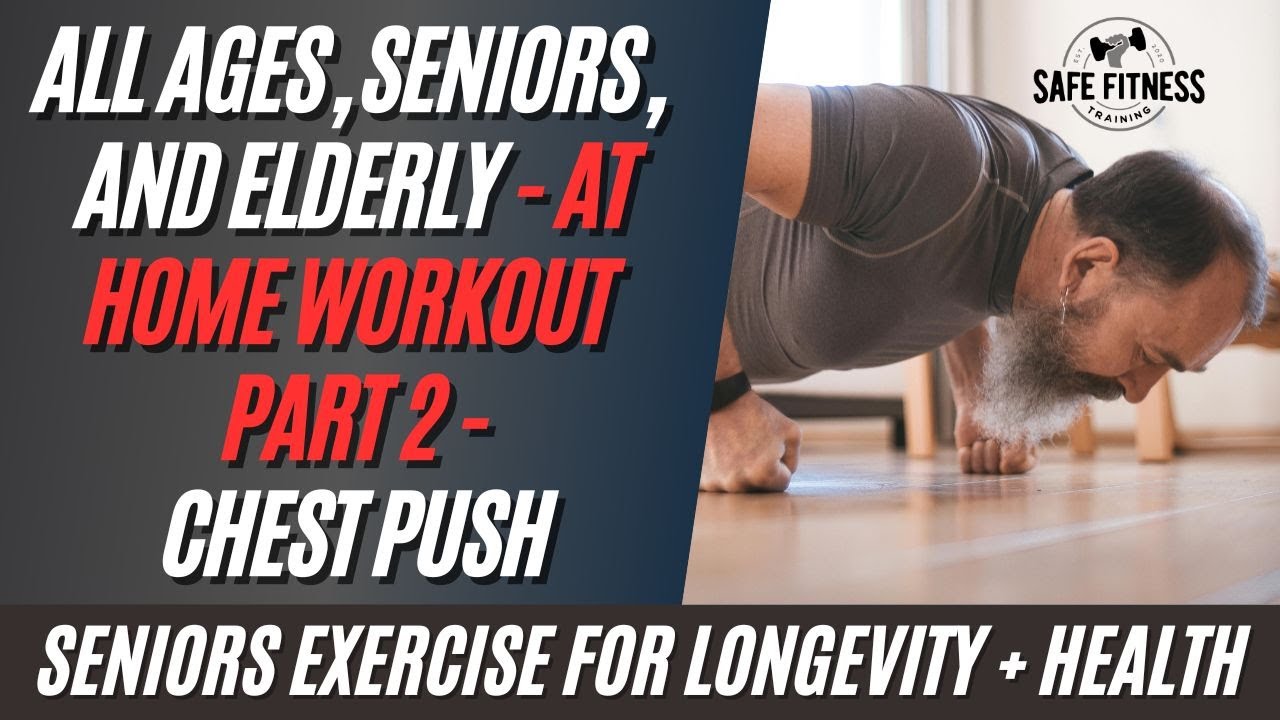 No Weights At Home Workout for Seniors and Elderly Part 2 Chest and Triceps| High Intensity Training