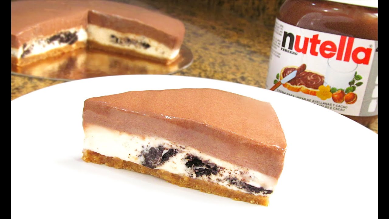 Tarta de Oreo y Nutella sin Horno!!