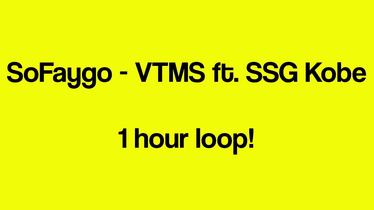 SoFaygo - VTMS ft. SSG Kobe (1 hour loop)