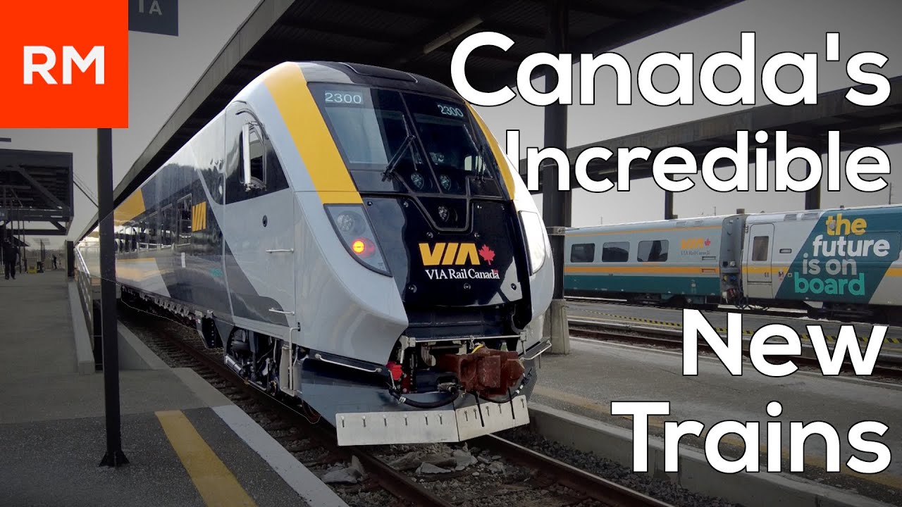 Невероятные новые междугородние поезда Канады | VIA Rail Siemens Charger/Venture Fleet