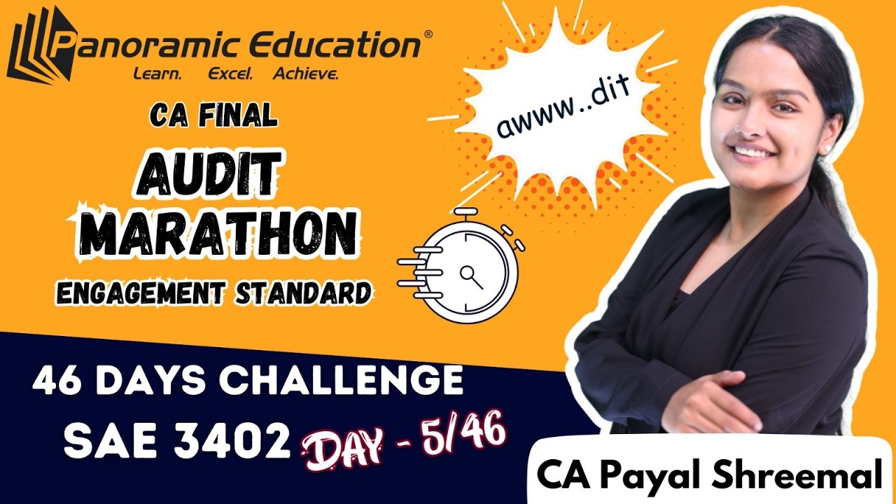 CA Final | Audit Marathon | Standards | SAE 3402 | CA Payal Shreemal