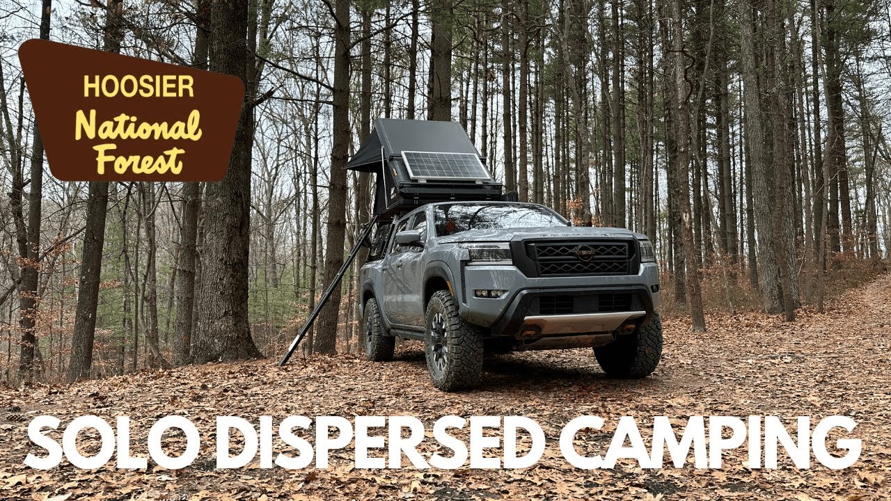 Solo Dispersed Camping Overnighter in Hoosier National Forest (ASMR, No Talking, Overlanding)