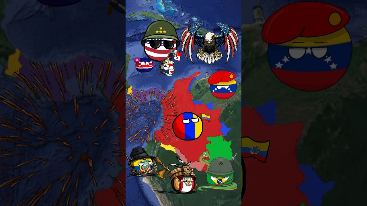 TERRITORIOS PERDIDOS DE COLOMBIA #countryballs #mapa #historia #curiosidades #paises #guerra