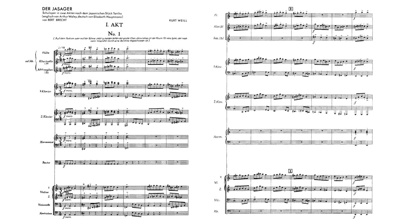 Kurt Weill – Der Jasager