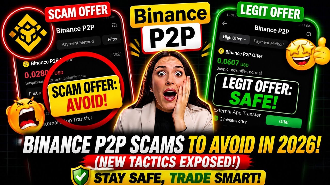 Мошеннические схемы P2P на Binance, которых следует избегать в 2026 году (раскрыты новые тактики!)
