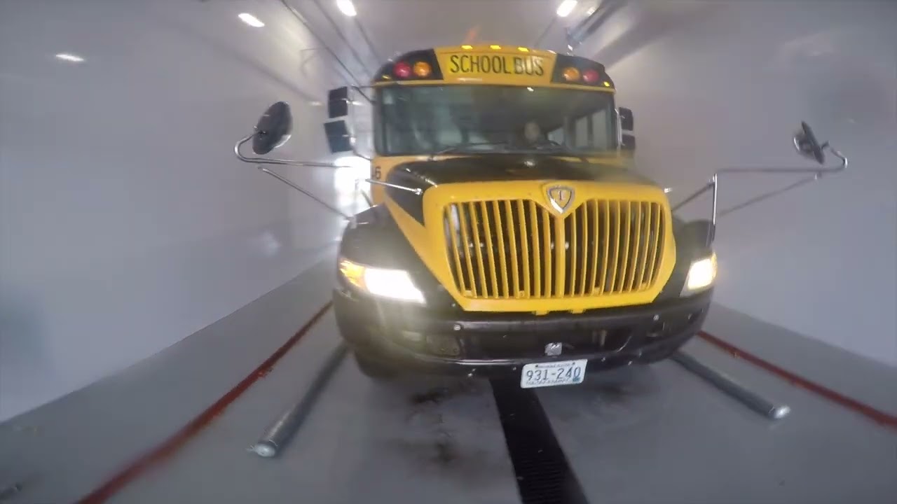The Most Versatile School Bus Wash System | Rollover Design That Adapts to Any Fleet the Nautica 4M.