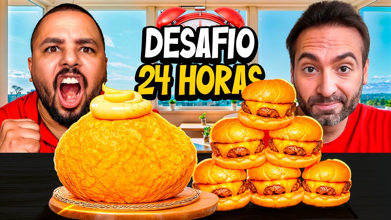 COMI 20 MIL CALORIAS DE GRAÇA *4 desafios em 24 horas!