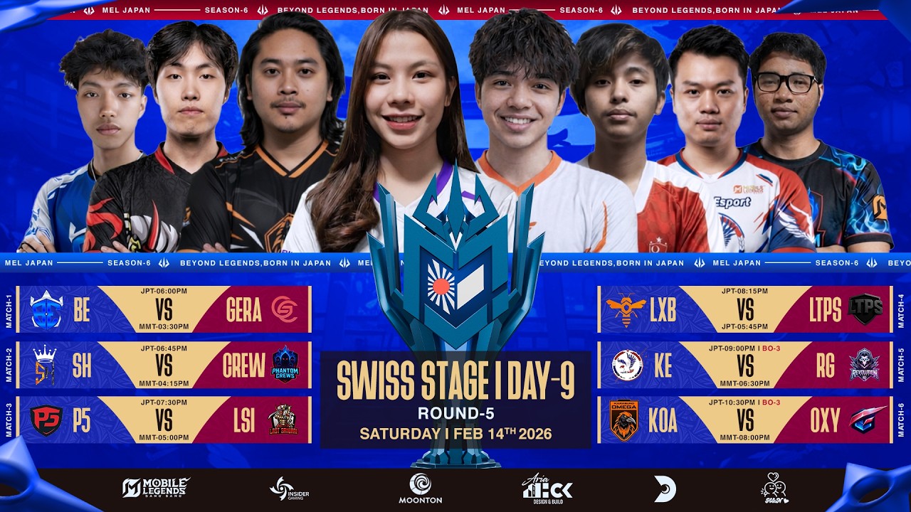 🔴 LIVE: MEL JAPAN Season 6 | Swiss Stage Day 9 (Round 5)