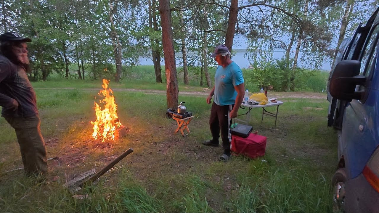 1 часть,рыбалка на Чигиринском водохранилище с ночевкой!