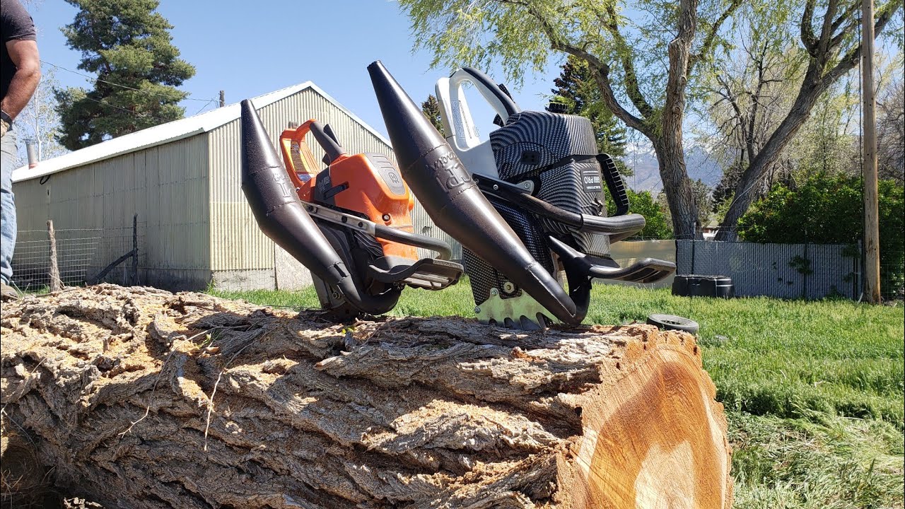 Cuttin it Close! Husqvarna 592 xp vs Farmertec G660 Pro modified chainsaws