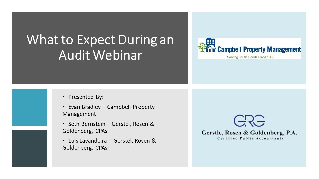 What to Expect During an Audit Webinar - Campbell Property Management
