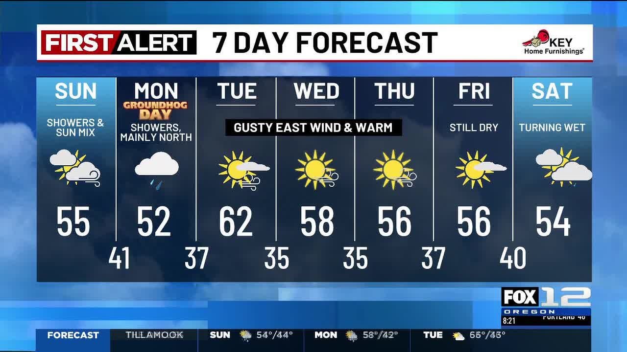 Sunday morning weather forecast (2/1)