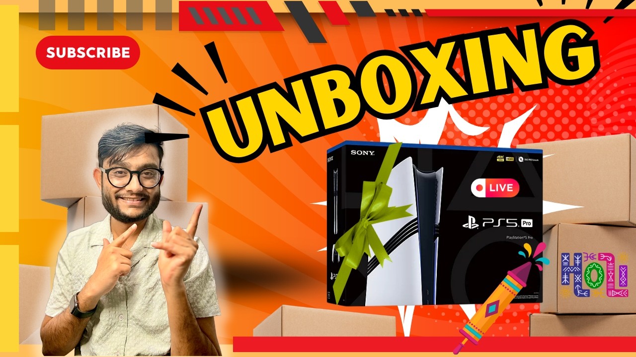 Holi Special 🎨 PS5 Pro Unboxing LIVE | Rangon Ke Beech Gaming Ka Naya Level 🔥
