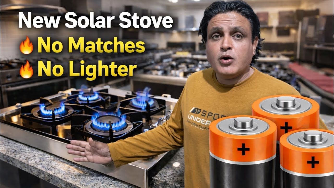 New Solar Stove - No Matches, No Lighter! | Korangi Crossing 31G Marble Pati