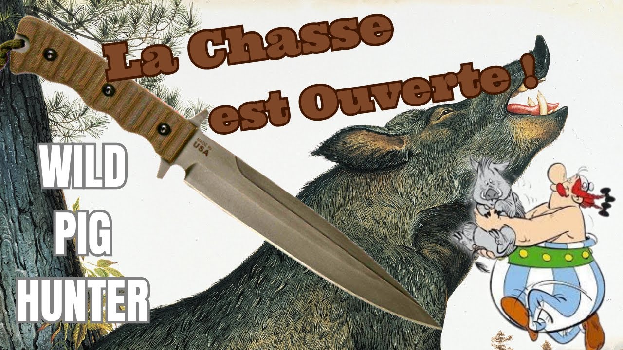 Les SANGLIERS n'ont qu'à bien se tenir ! DAGUE de CHASSE - TOPS Wild Pig Hunter