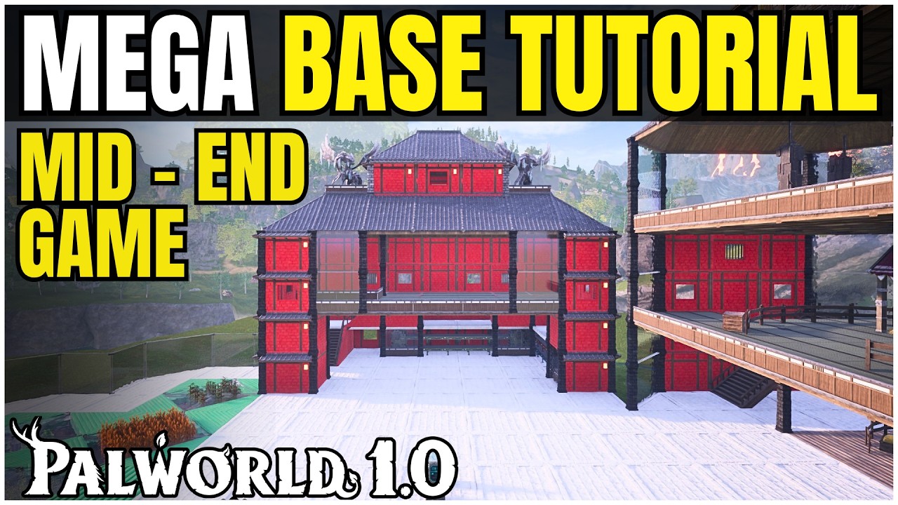 Гайд по строительству базы в Palworld 1.0! (Идеальная универсальная база) Часть 1
